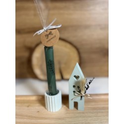 Geschenkset Häuser mit Kerzenhalter